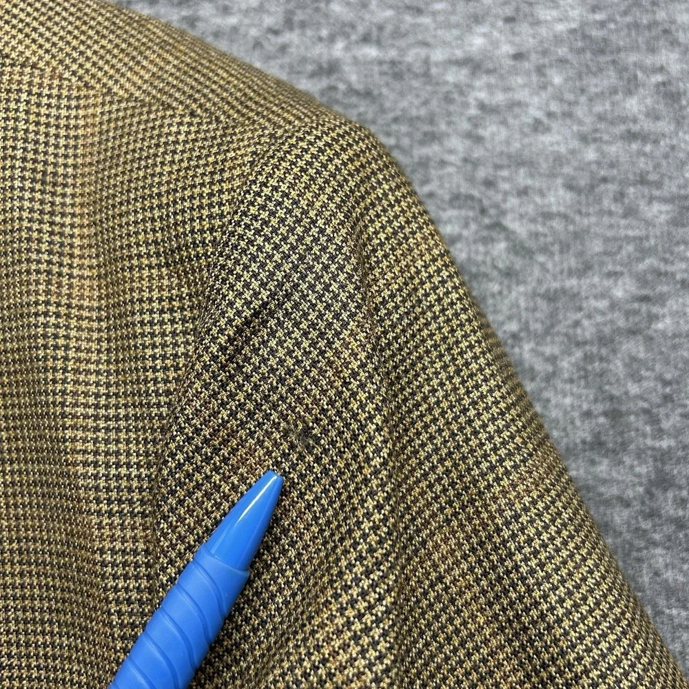 Ermenegildo‎ Zegna Houndstooth Trofeo Sport Coat Blazer Jacket Men's 44L